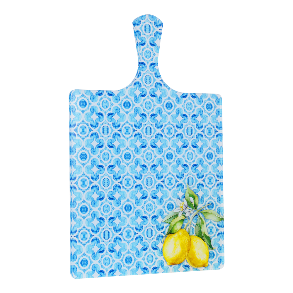 Blue Design Lucite Board with Handle