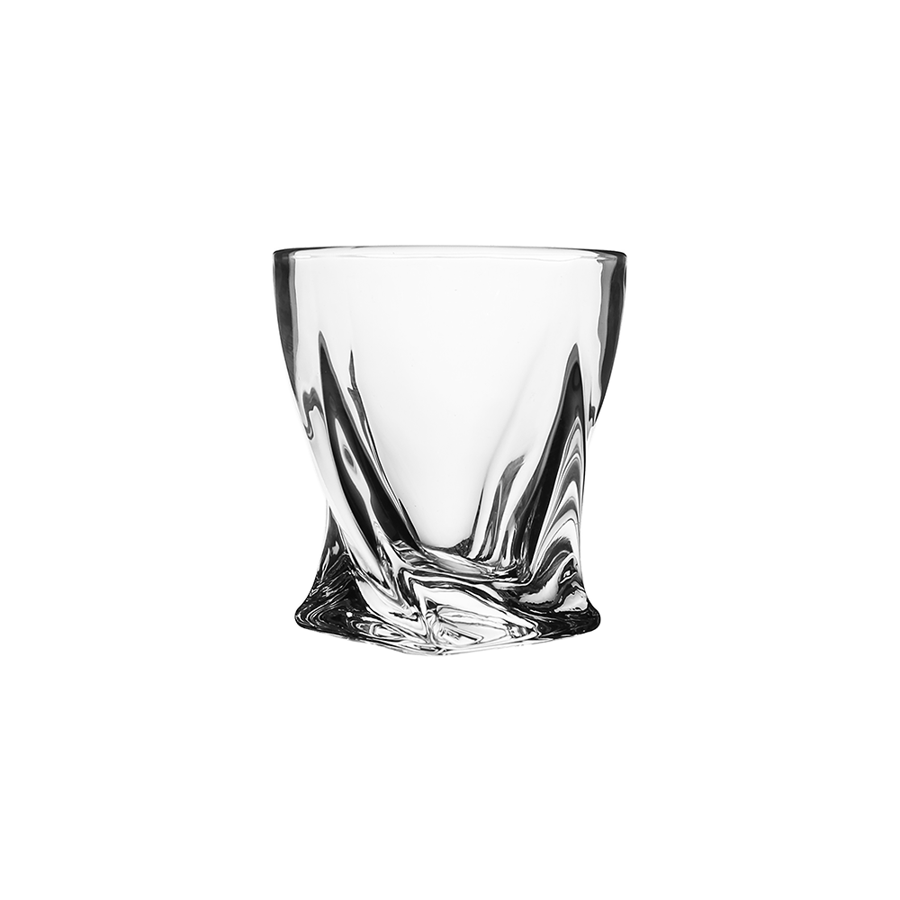 Abstract Designed Crystal Decanter with 6 Cups Set