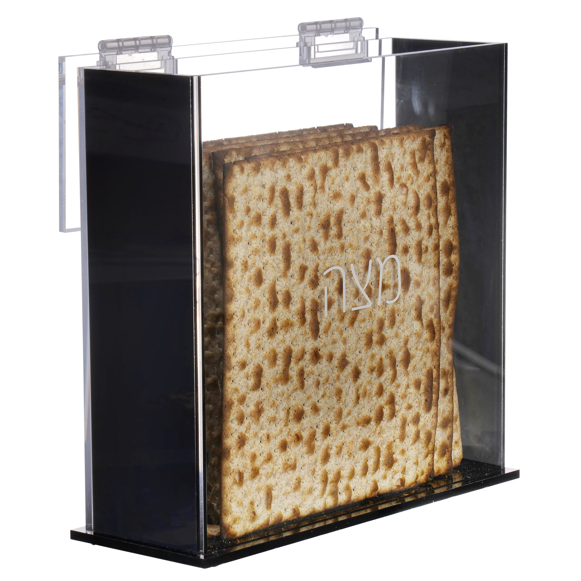 Lucite Matzah Box for Square Matzos