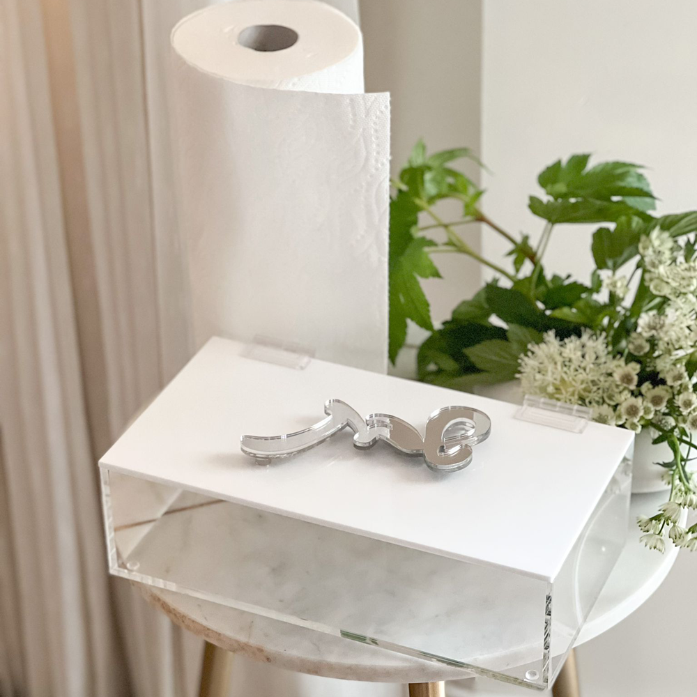Lucite Multi Purpose Shabbos Box / Paper Towel Box