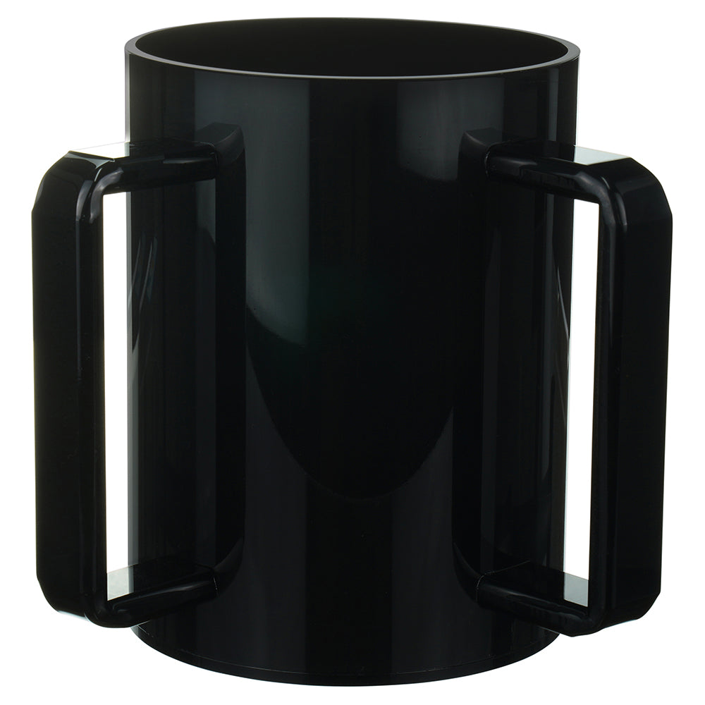 Lucite Wash Cup Black With Black Handle