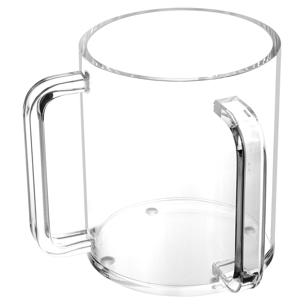 Lucite Clear Wash Cup with Clear Handles