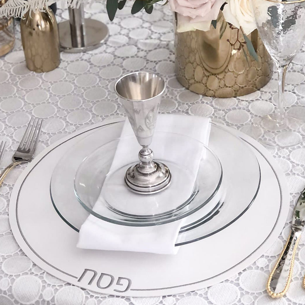 Leatherette Passover Placemats - Set of 4