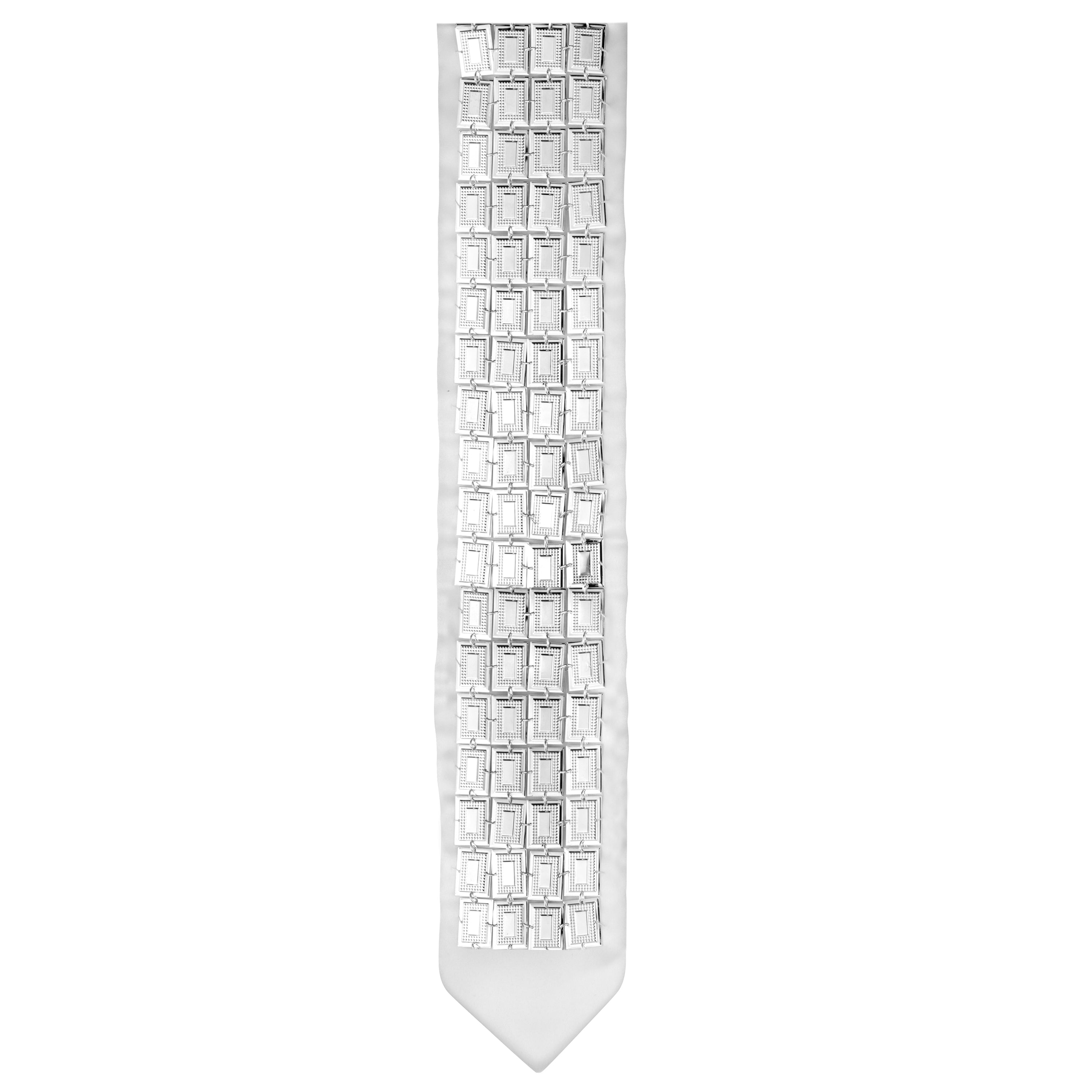 Silver Filled Attarah Rectangular Style 4 Rows