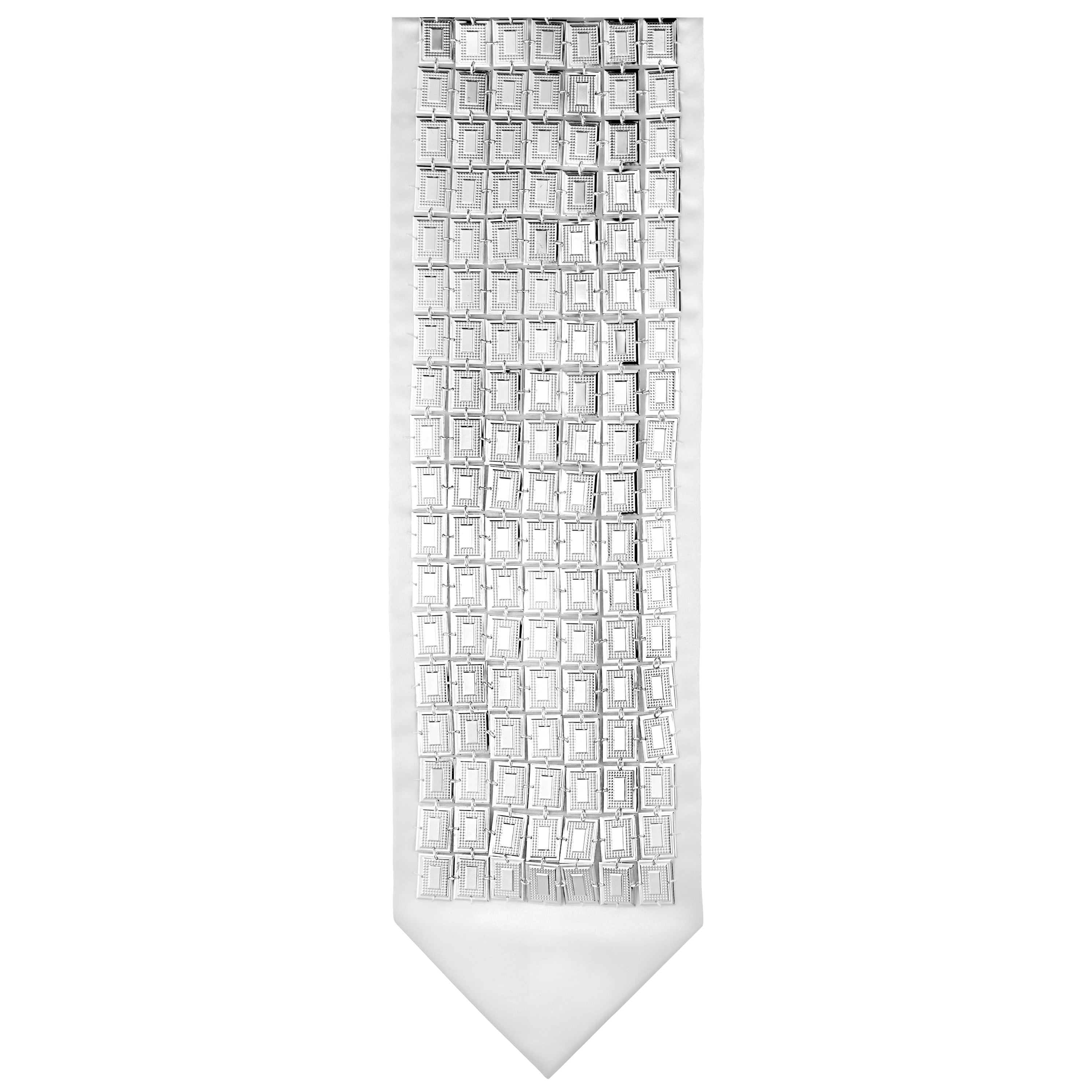 Silver Filled Attarah Rectangle Style 7 Rows