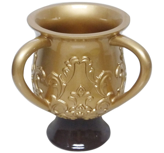 Polyresin Gold with Design Wash Cup