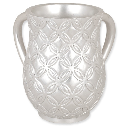 White Designed Two Handle Wash cup